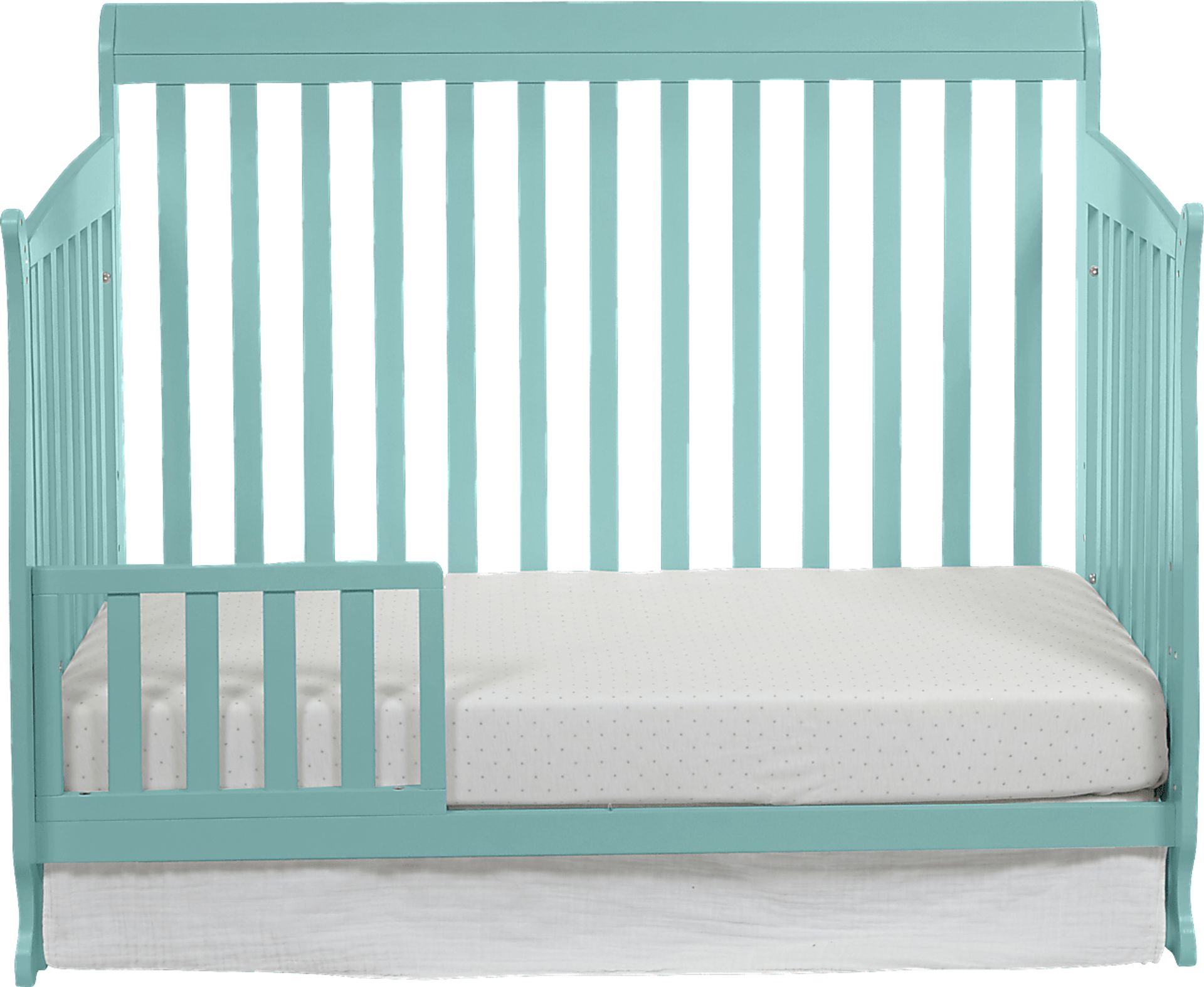 Reena Turquoise Convertible Crib with Toddler Rail - Image 5