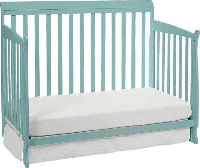 Reena Turquoise Convertible Crib with Toddler Rail - Thumbnail - Image 7