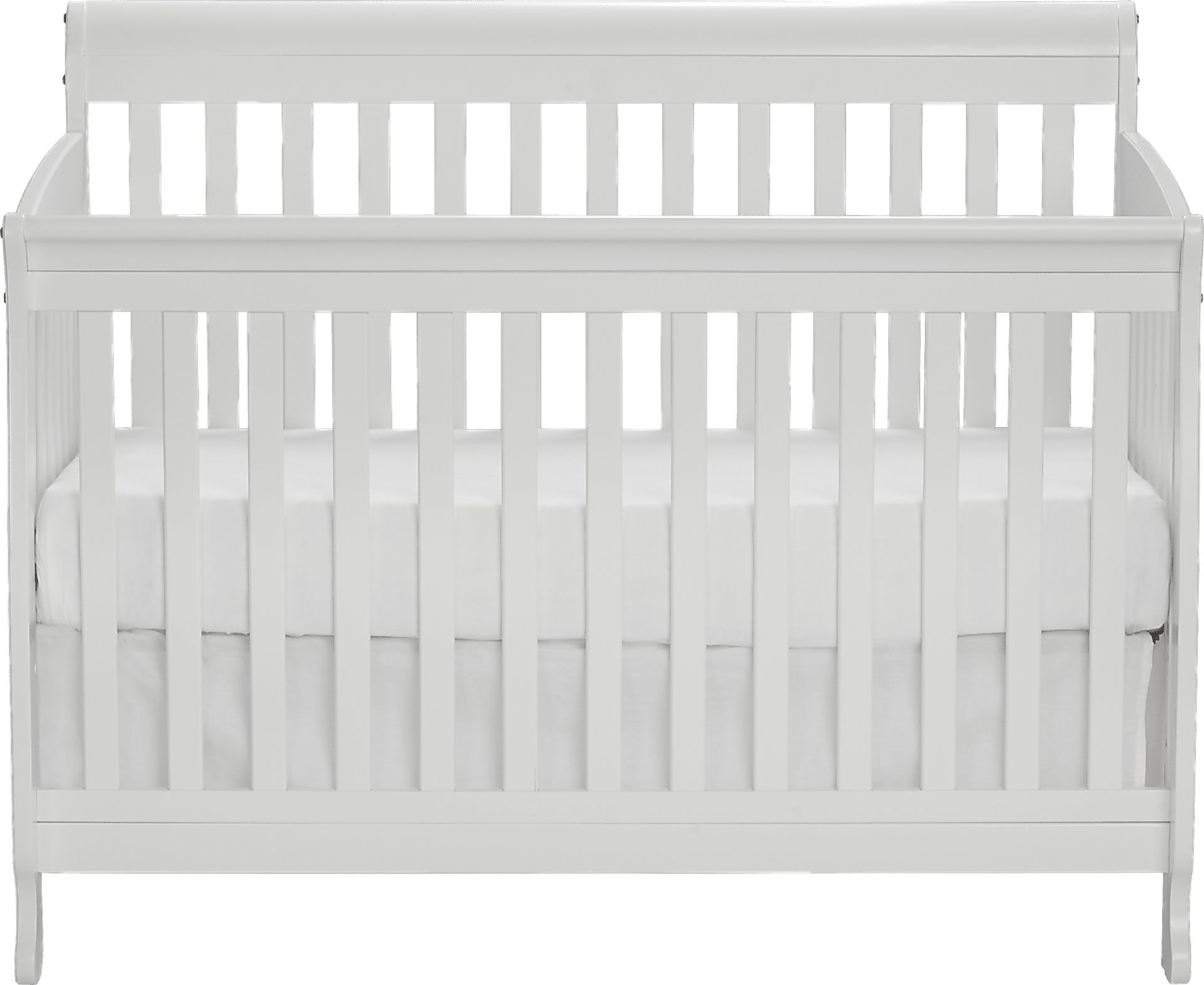 Reena White Convertible Crib with Toddler Rail - Image 2