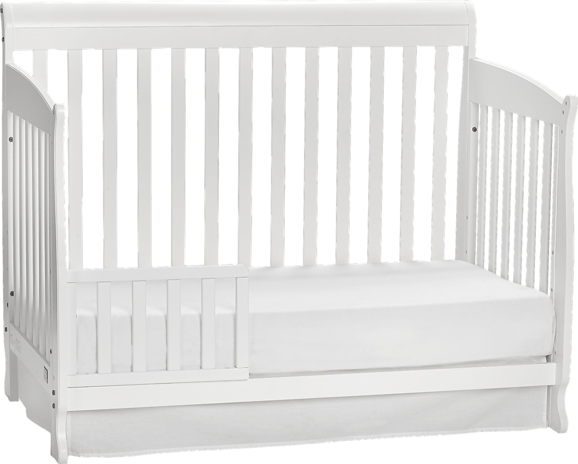 Reena White Convertible Crib with Toddler Rail - Image 8