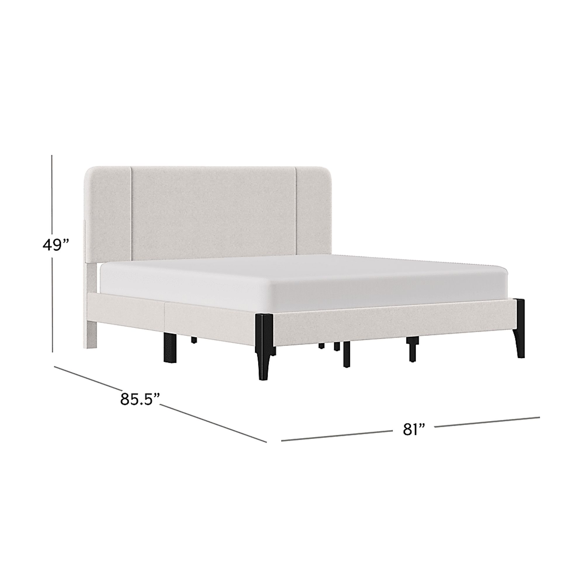 Reesha Beige King Bed - Image 6
