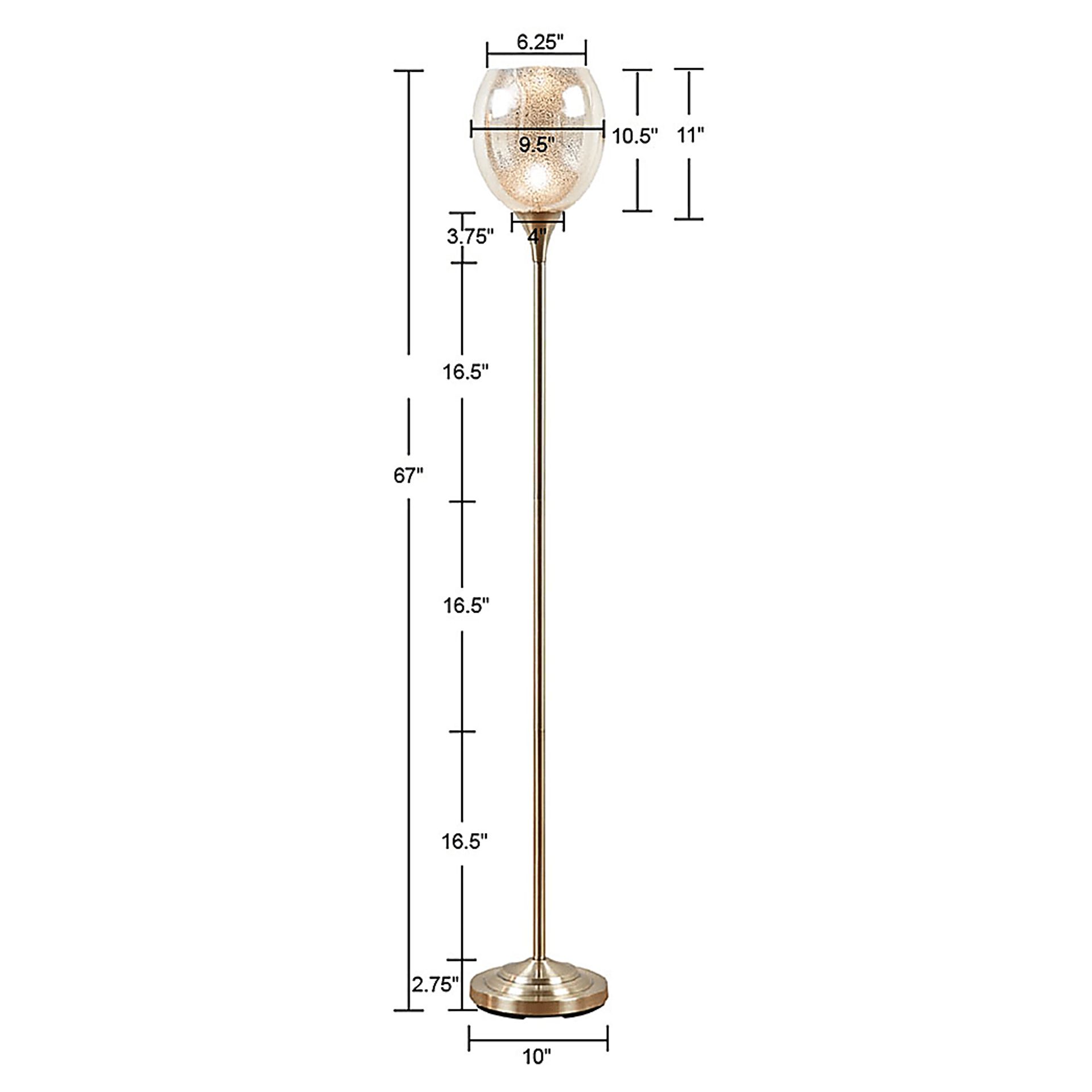 Reflect Creek Brass Floor Lamp - Image 6