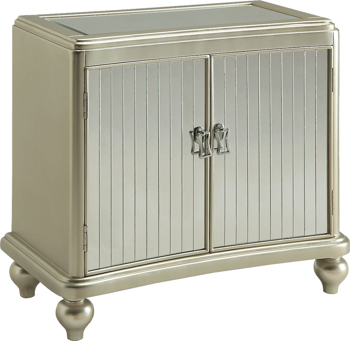 Reflection Road Champagne Accent Cabinet