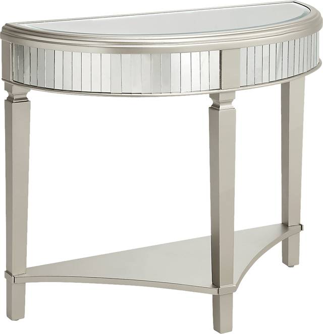 Reflection Road Champagne Demilune Console Table - Thumbnail - Image 1