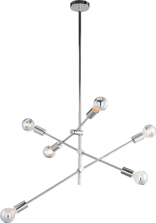 Refugio Cove Chrome Chandelier - Thumbnail - Image 3