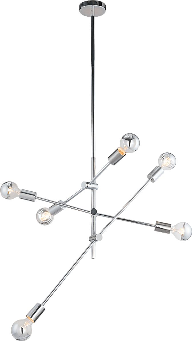 Refugio Cove Chrome Chandelier