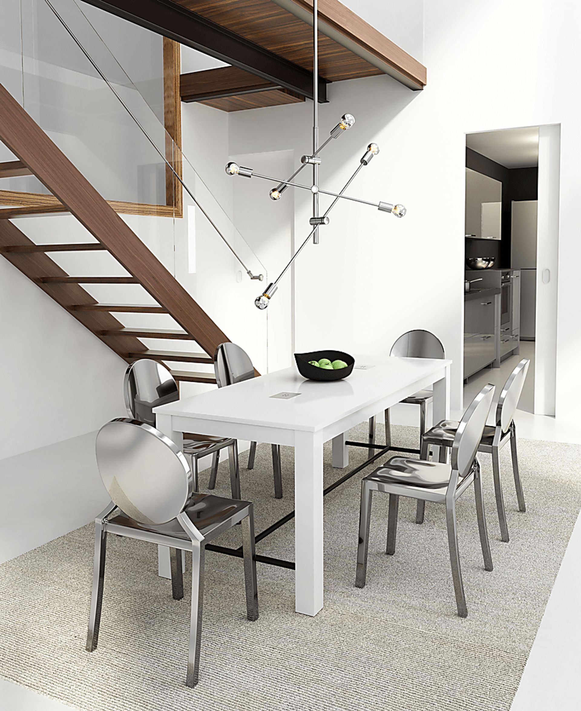 Refugio Cove Chrome Chandelier - Image 5