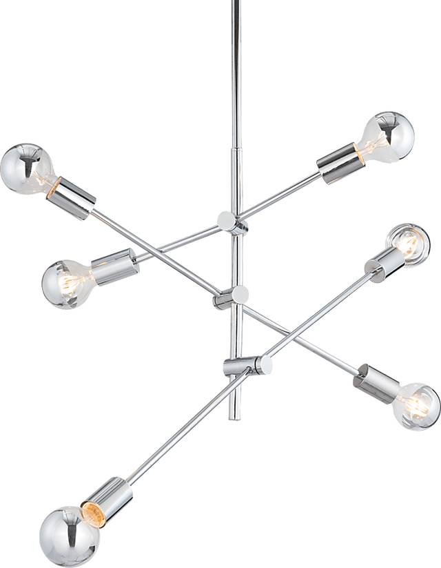 Refugio Cove Chrome Chandelier - Thumbnail - Image 1