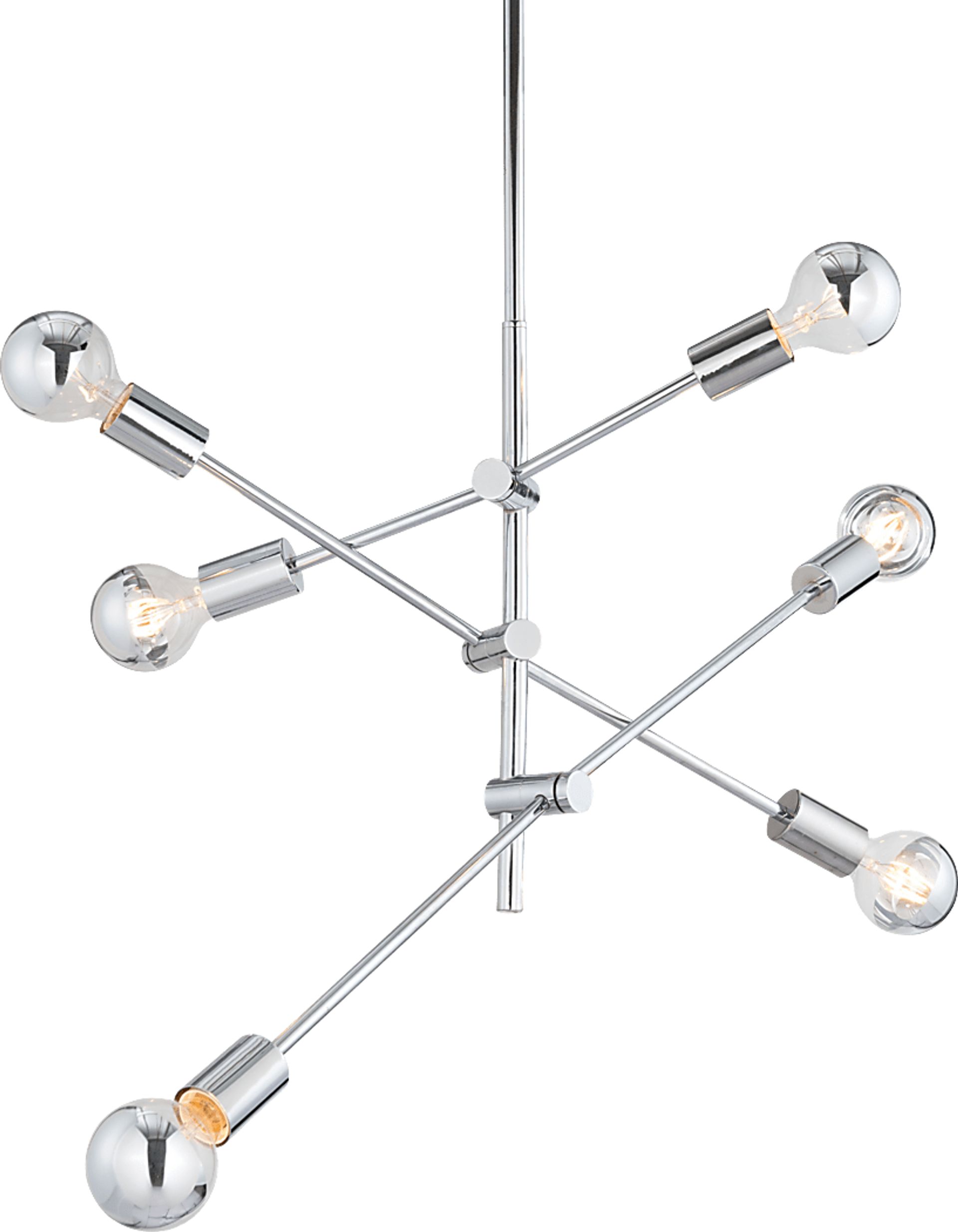 Refugio Cove Chrome Chandelier - Image 1