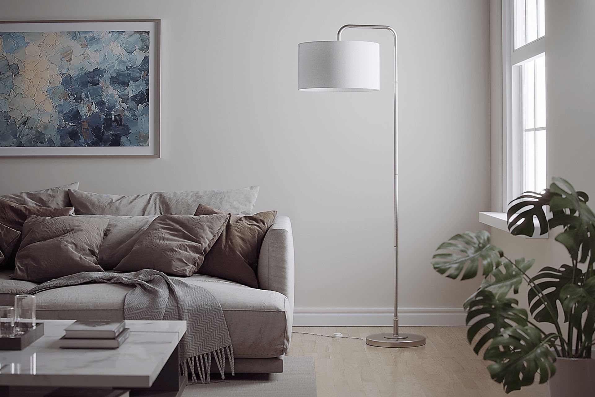 Regalia Gate Silver Floor Lamp - Image 6
