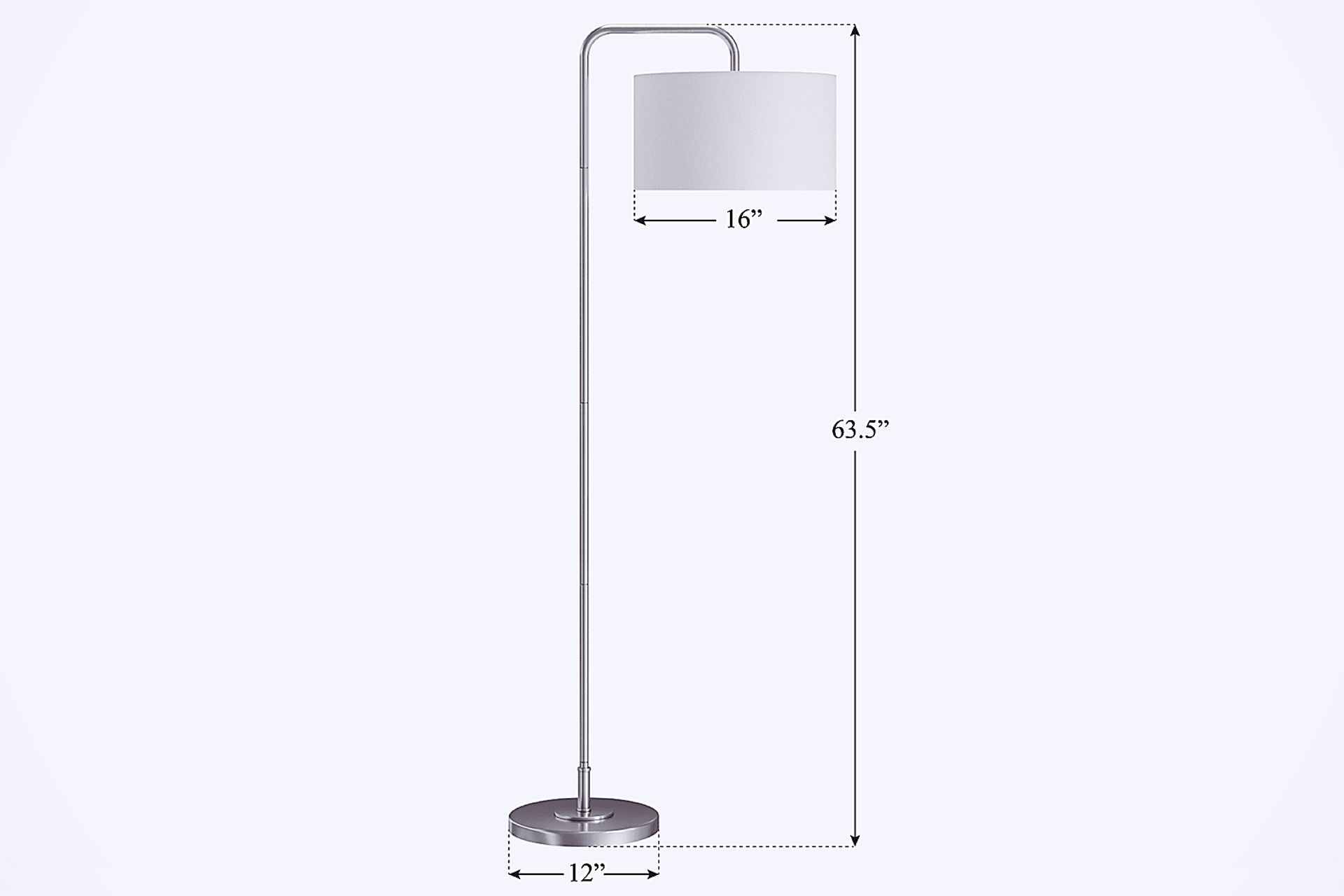 Regalia Gate Silver Floor Lamp - Image 7