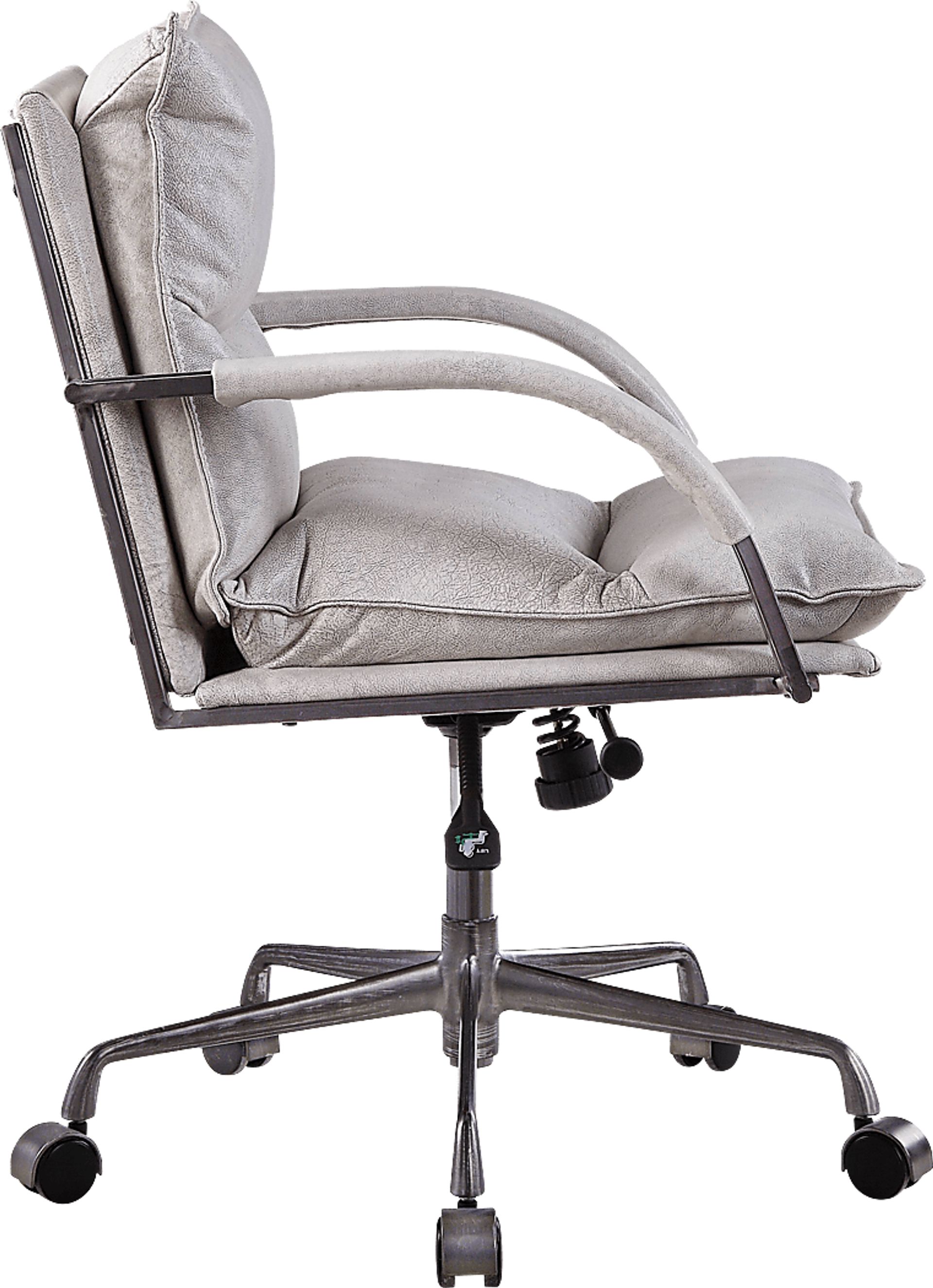 Regallie White Office Chair - Image 3