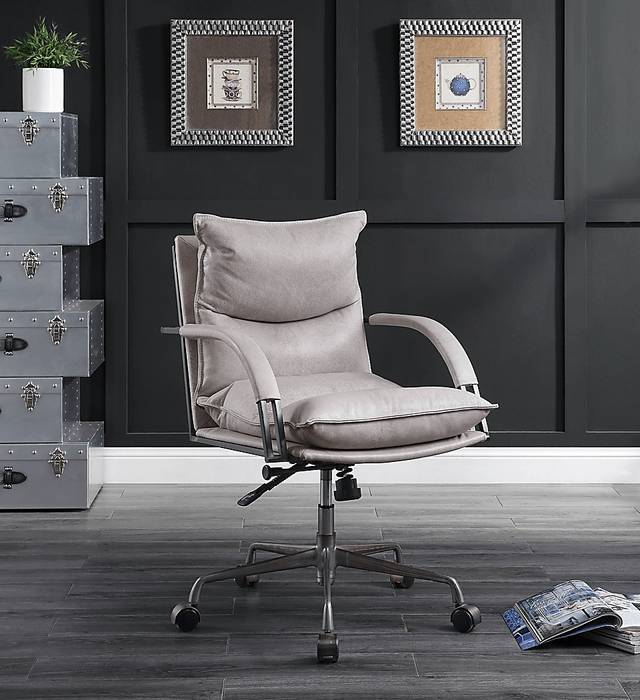 Regallie White Office Chair - Thumbnail - Image 5
