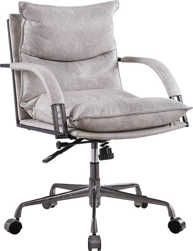 Regallie White Office Chair - Thumbnail - Image 1