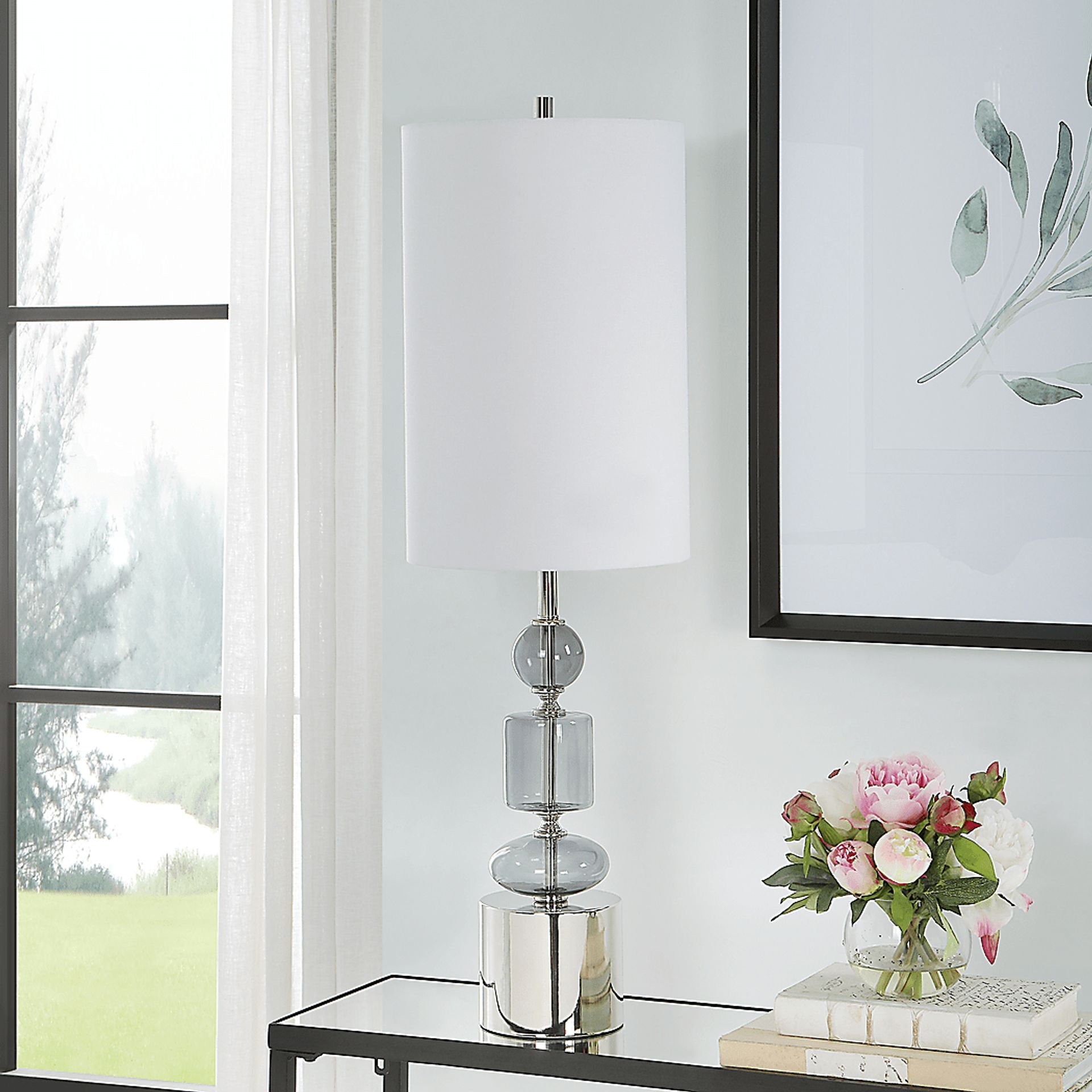 Regency Court Silver Lamp - Image 2