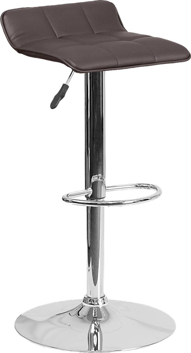 Reggie Brown Adjustable Swivel Barstool - Thumbnail - Image 1