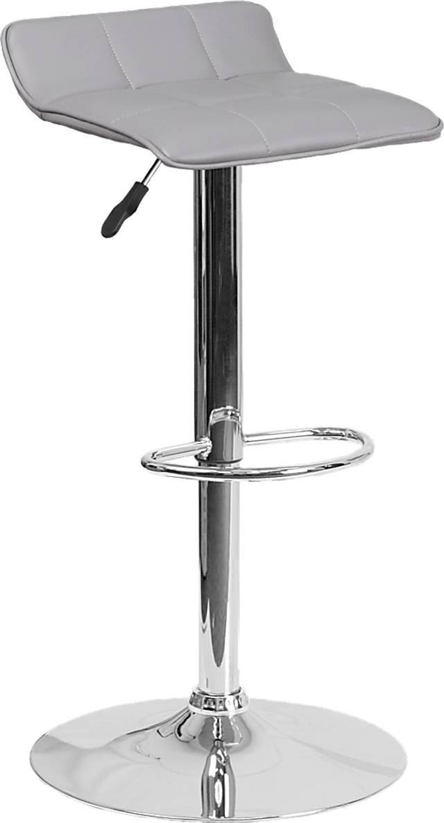 Reggie Gray Adjustable Swivel Barstool - Thumbnail - Image 1