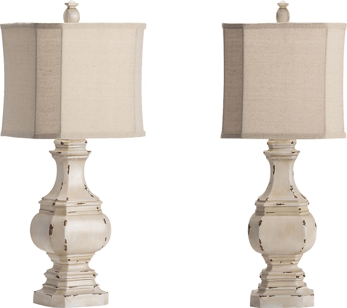 Regina Lane White Table Lamps, Set of 2