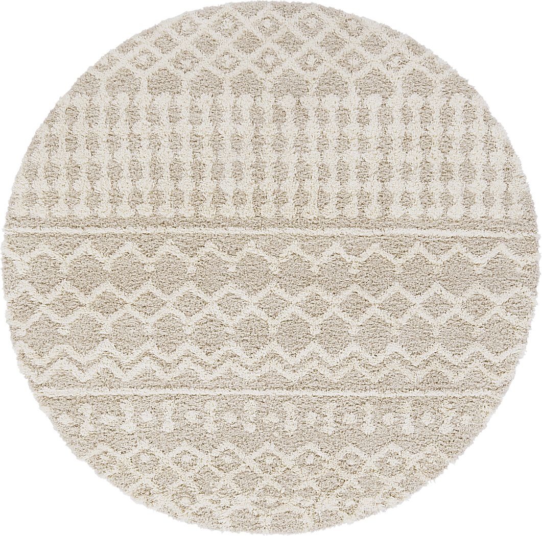 Rehder I Cream 7'10 Round Rug