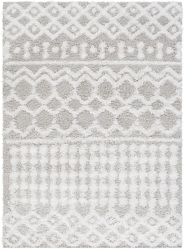 Rehder II White 5'3 x 7'3 Rug