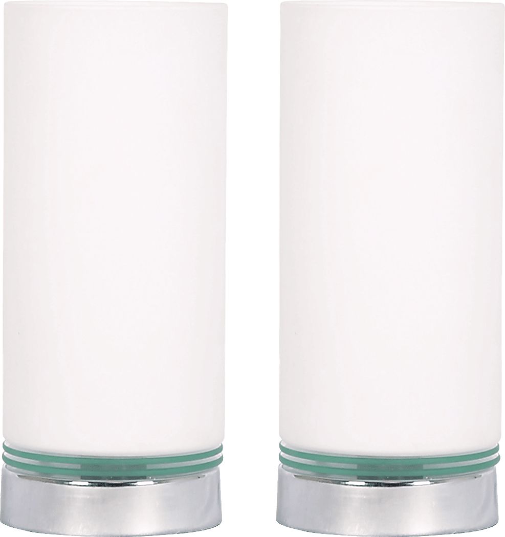 Reid Trail White Table Lamps, Set of 2