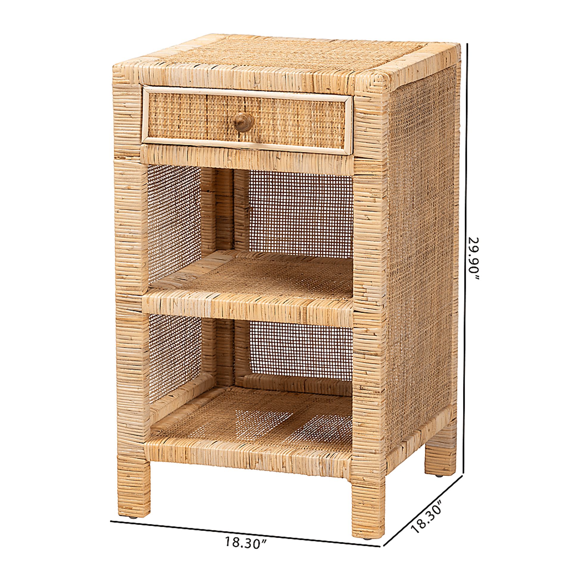 Reinert V Brown Nightstand - Image 11