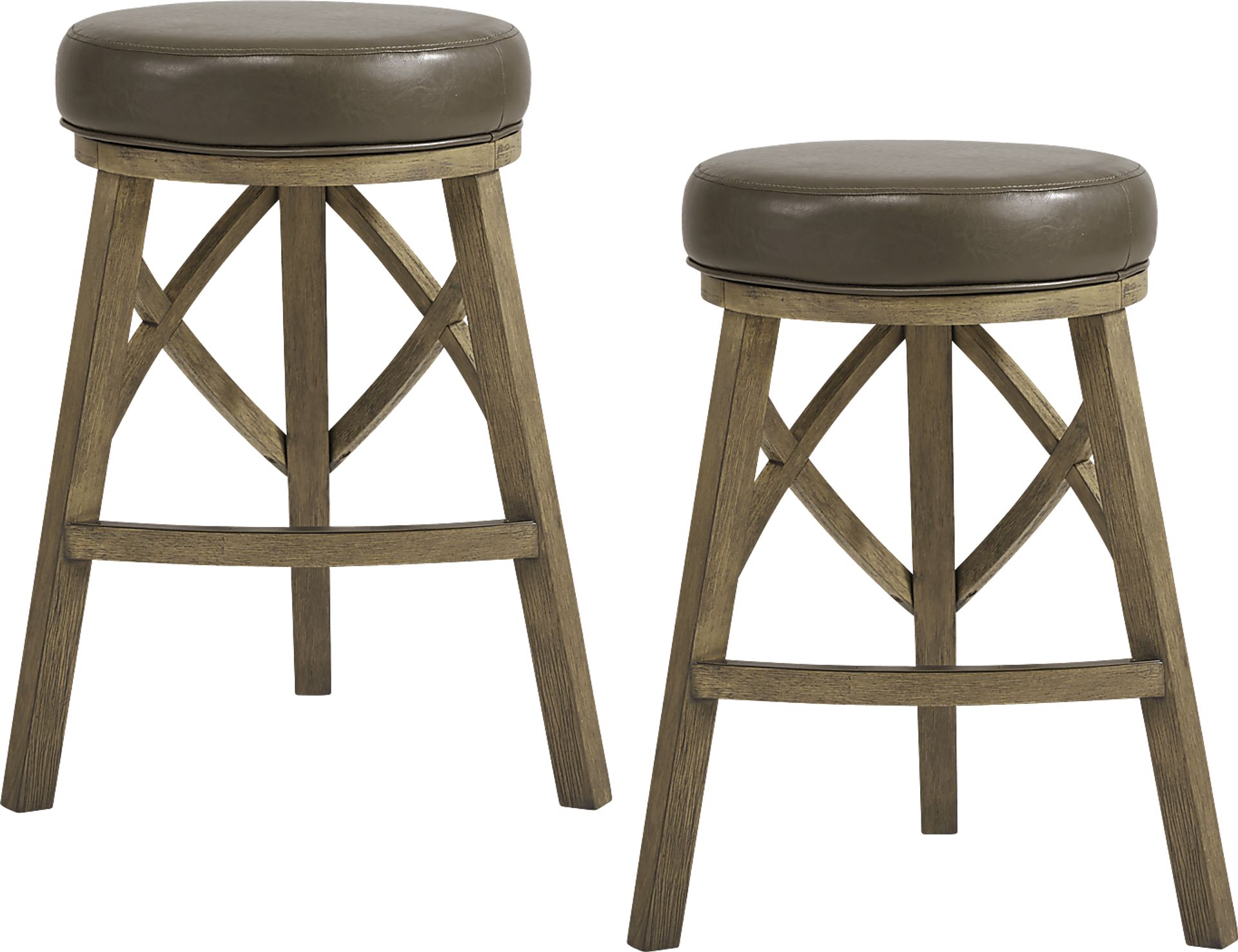 Relaira Sage Swivel Barstool, Set of 2 - Image 1