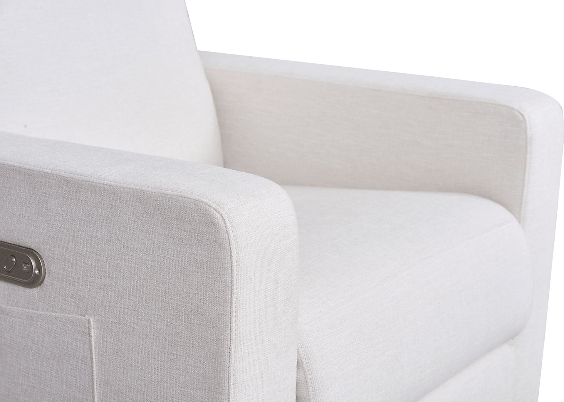 Relaxation Rocker White Auto Glider Recliner - Image 10