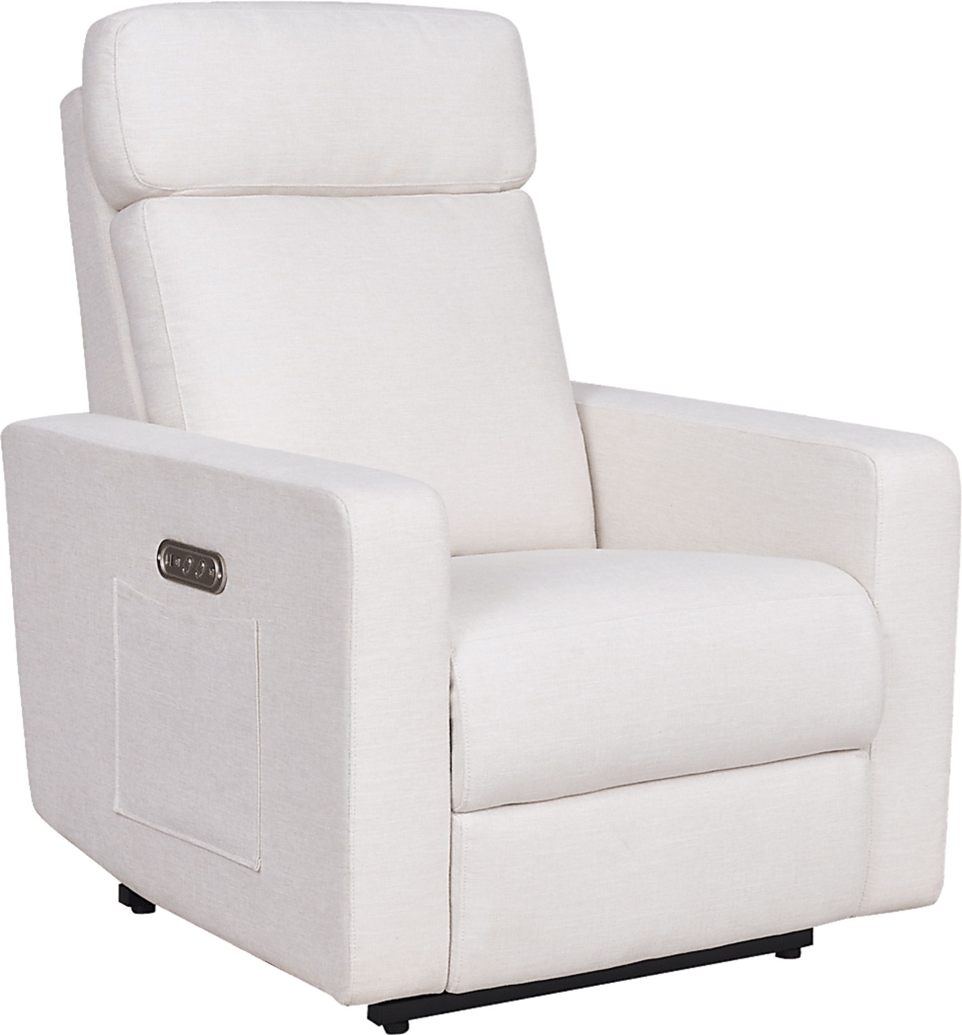 Relaxation Rocker White Auto Glider Recliner - Image 4