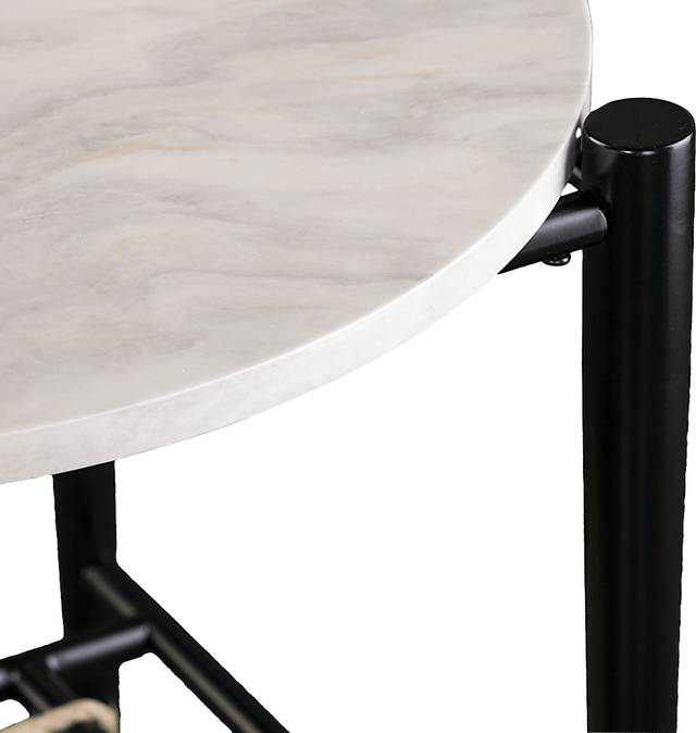 Relckin White End Table - Thumbnail - Image 2