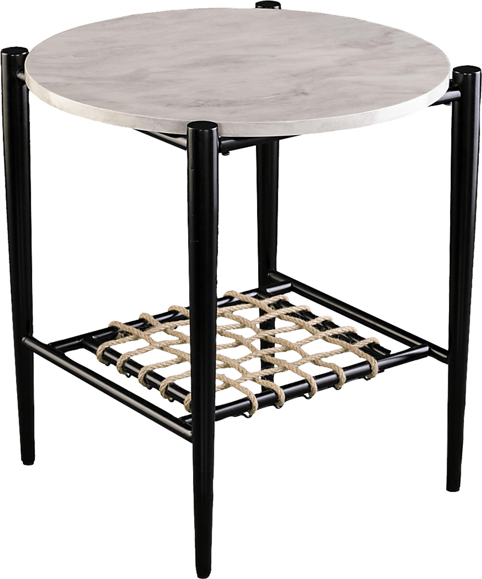 Relckin White End Table - Image 1