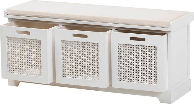 Reltor White Accent Bench - Thumbnail - Image 2