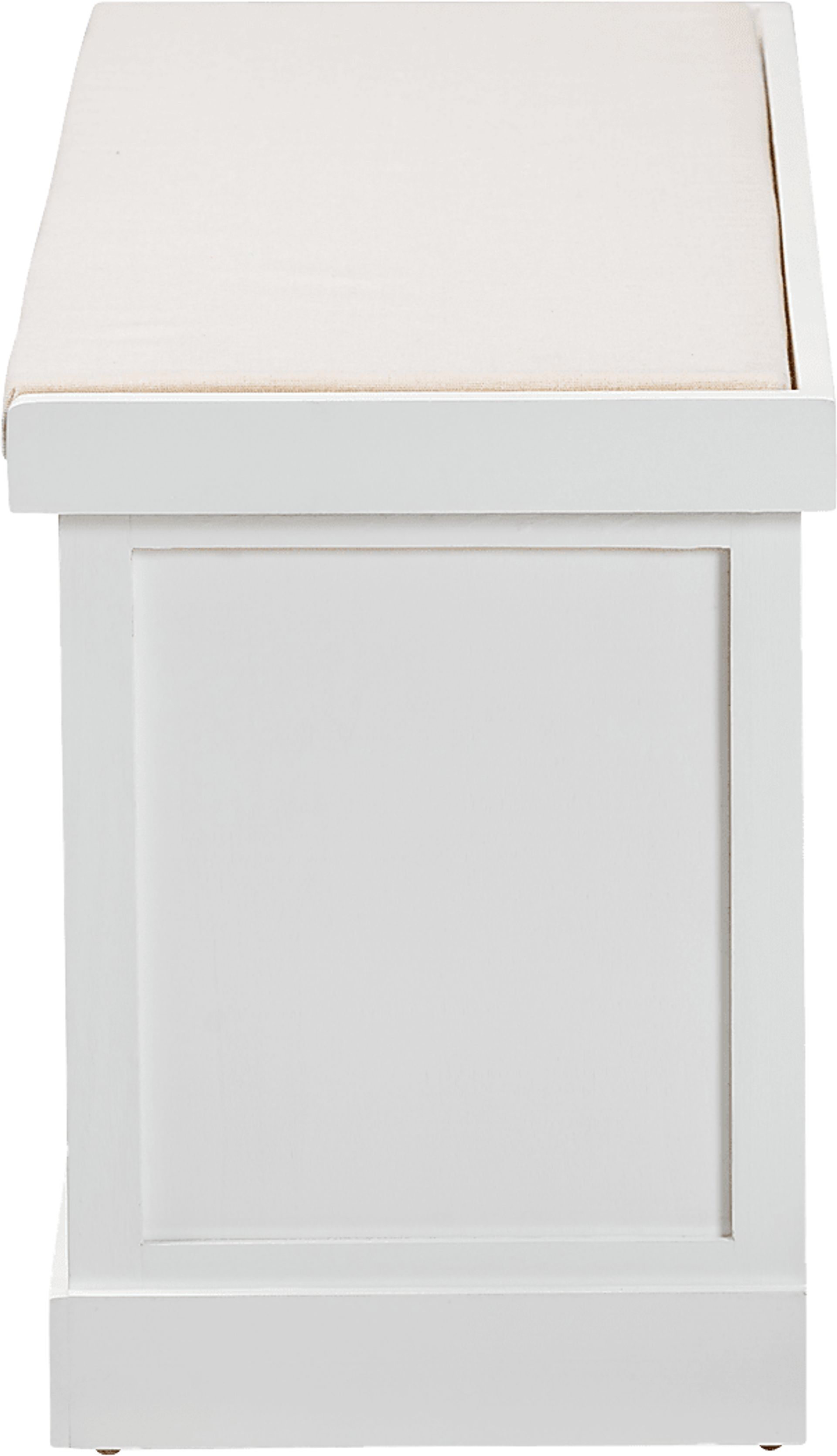 Reltor White Accent Bench - Image 4