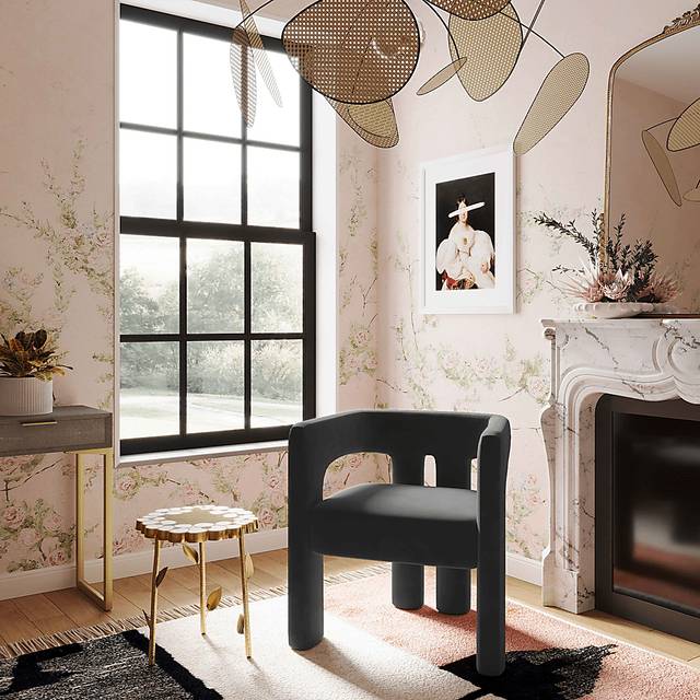 Remagen Black Accent Chair - Thumbnail - Image 2