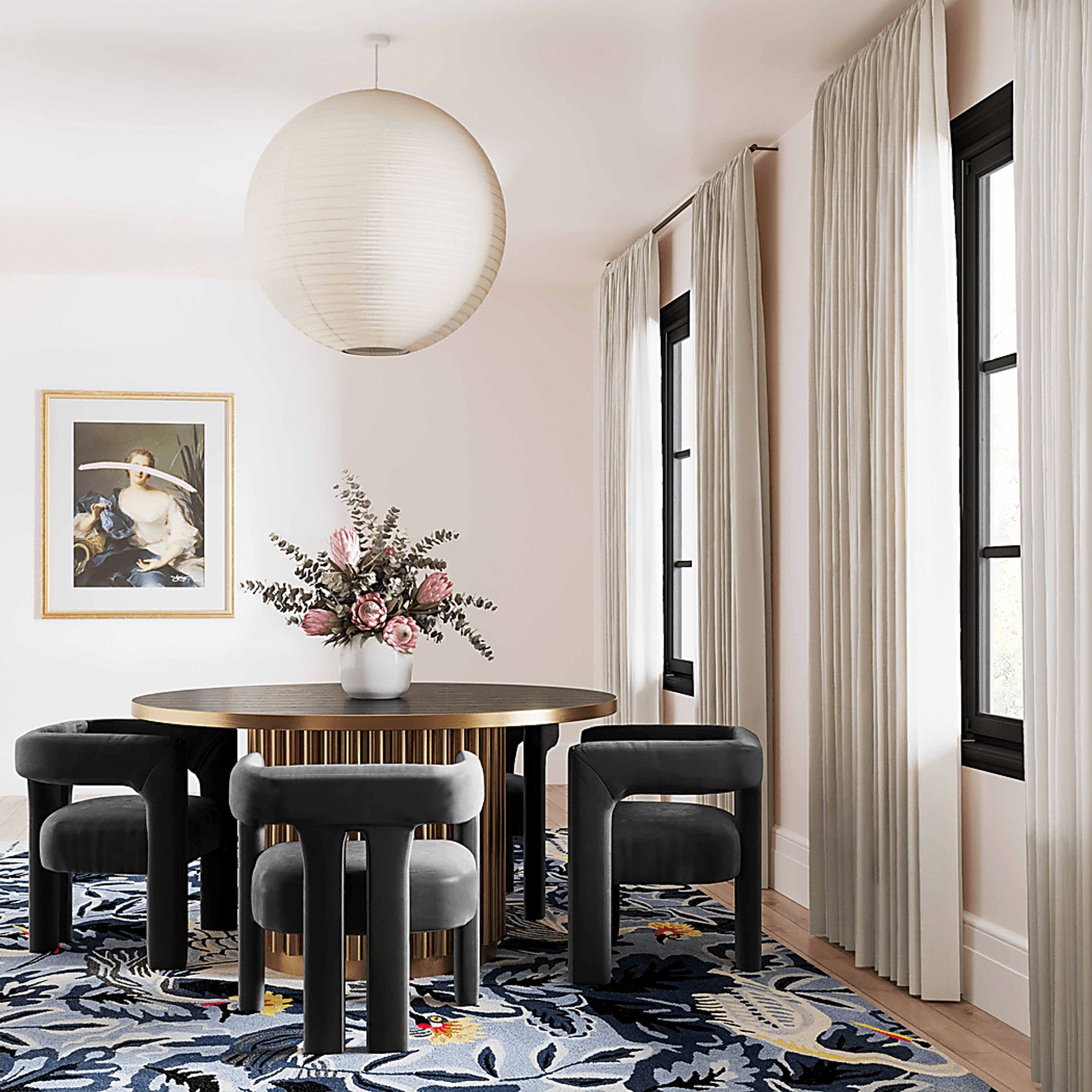 Remagen Black Accent Chair - Image 3
