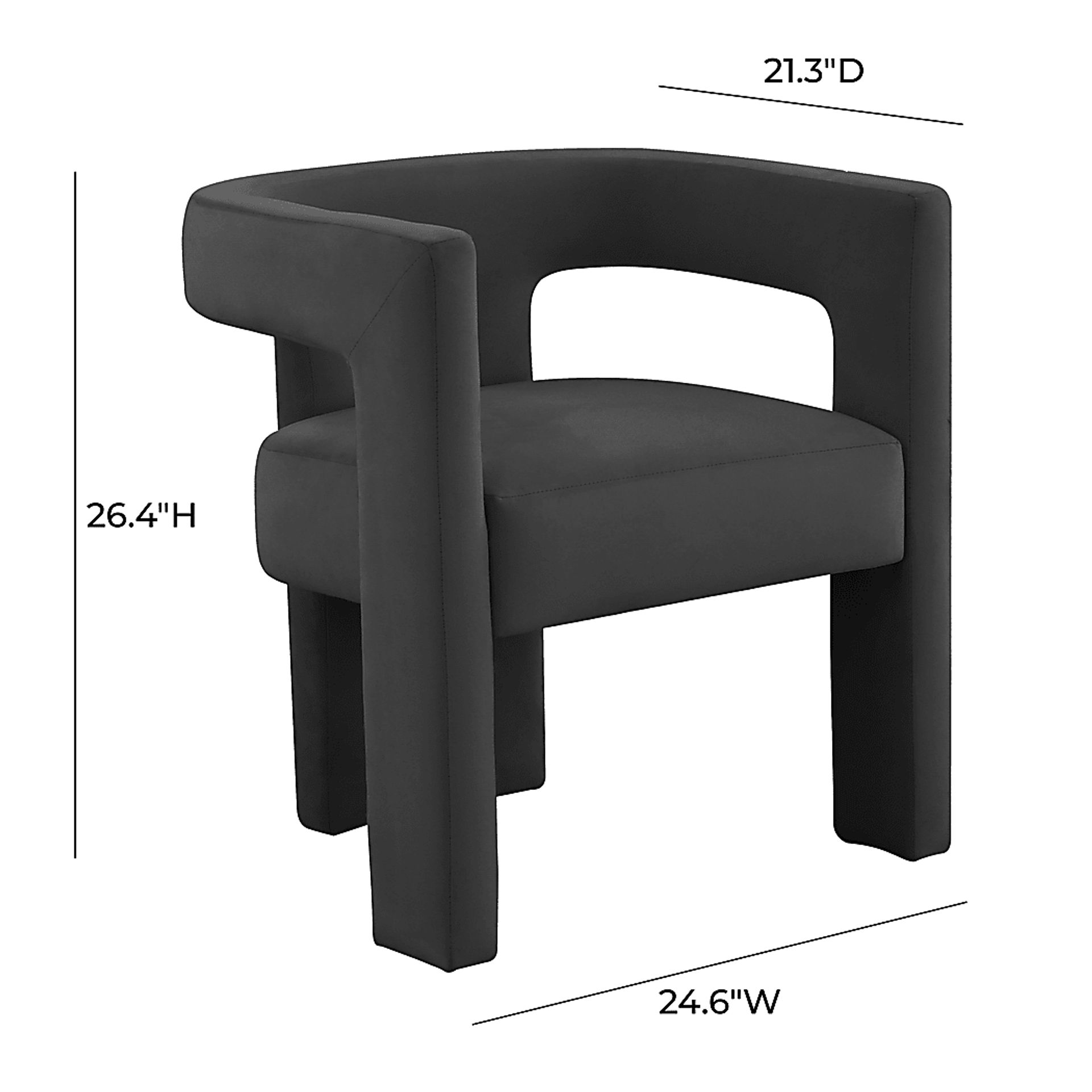 Remagen Black Accent Chair - Image 7
