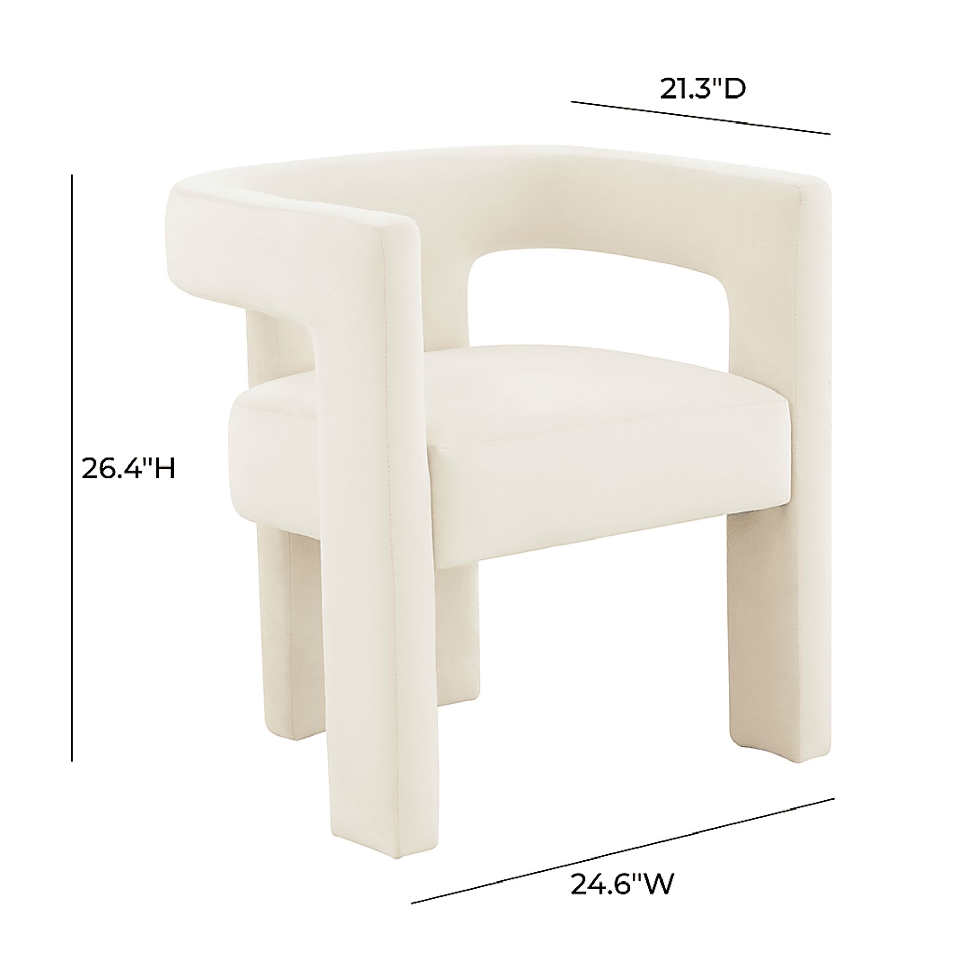 Remagen Cream Accent Chair - Image 6