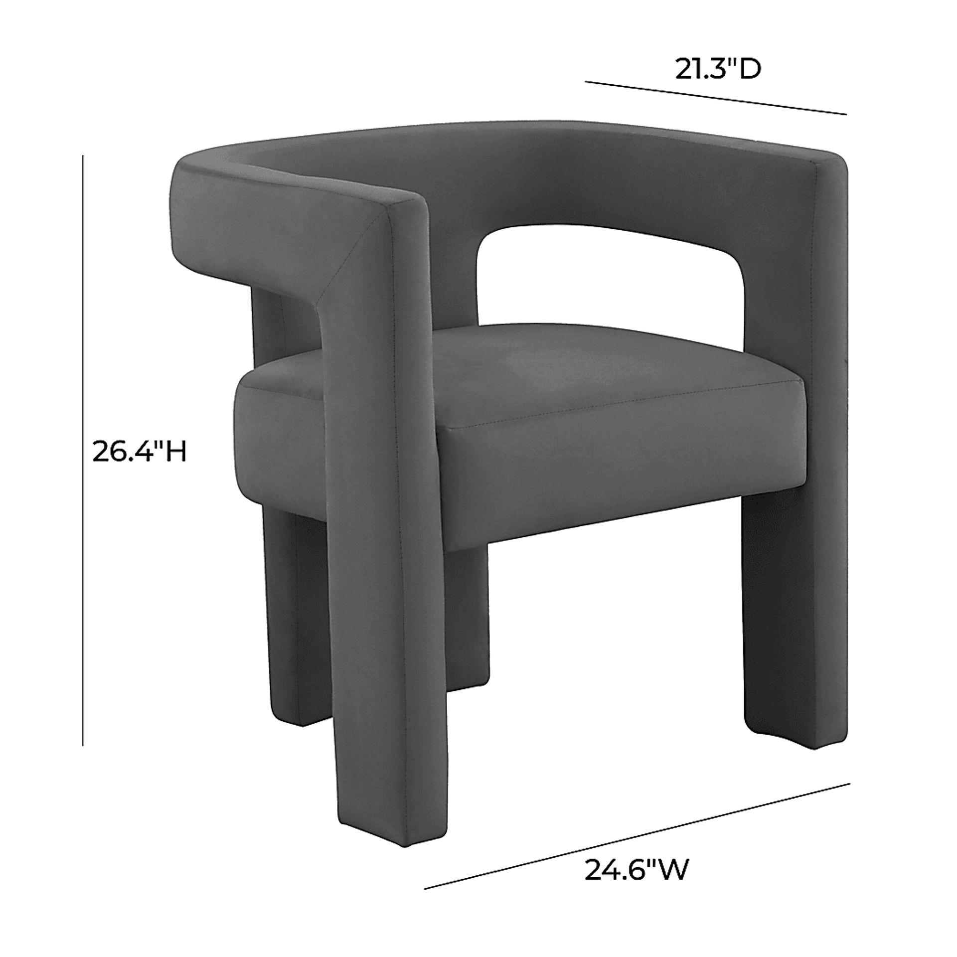 Remagen Dark Gray Accent Chair - Image 7