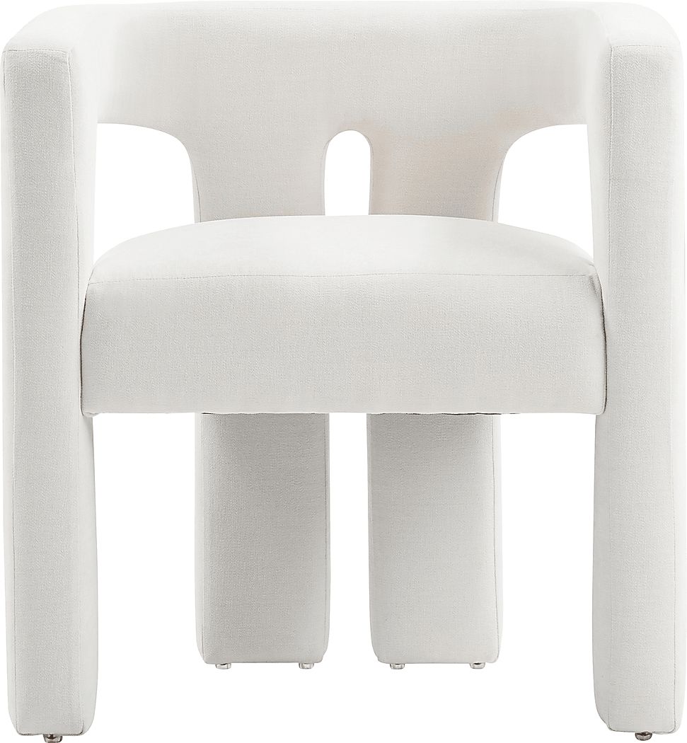 Remagen White Accent Chair