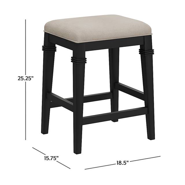 Rembles Black Counter Height Stool - Thumbnail - Image 12