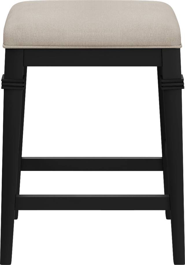 Rembles Black Counter Height Stool - Thumbnail - Image 2