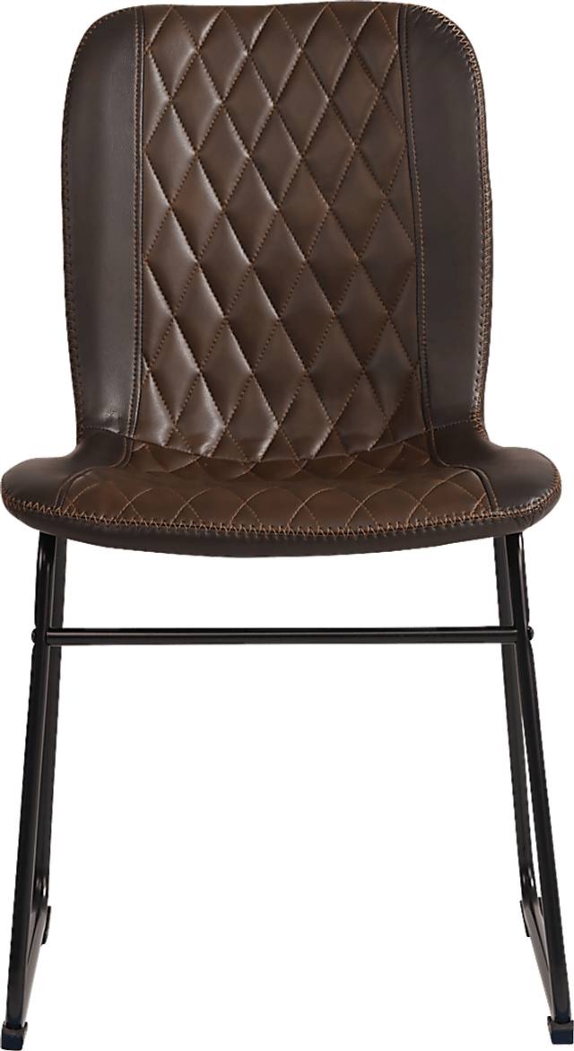 Kanister Walnut 5 Pc Dining Set with Brown Chairs - Thumbnail - Image 4