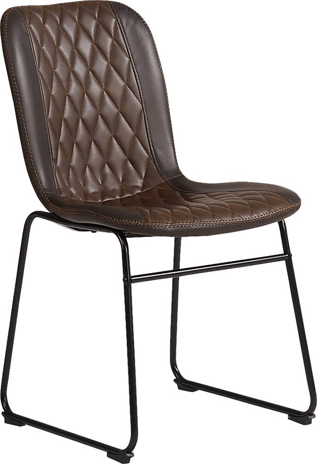 Kanister Walnut 5 Pc Dining Set with Brown Chairs - Thumbnail - Image 3