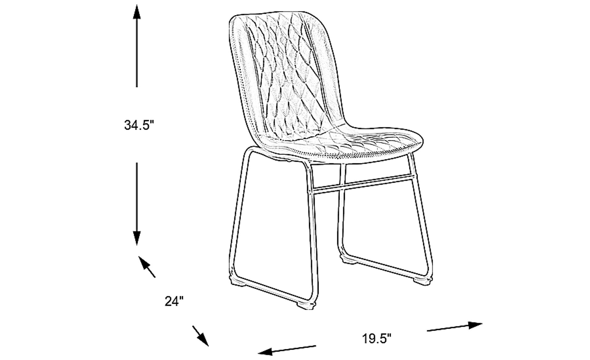 Dimension Image. Please refer to the Dimension Tab on this page for dimension details.