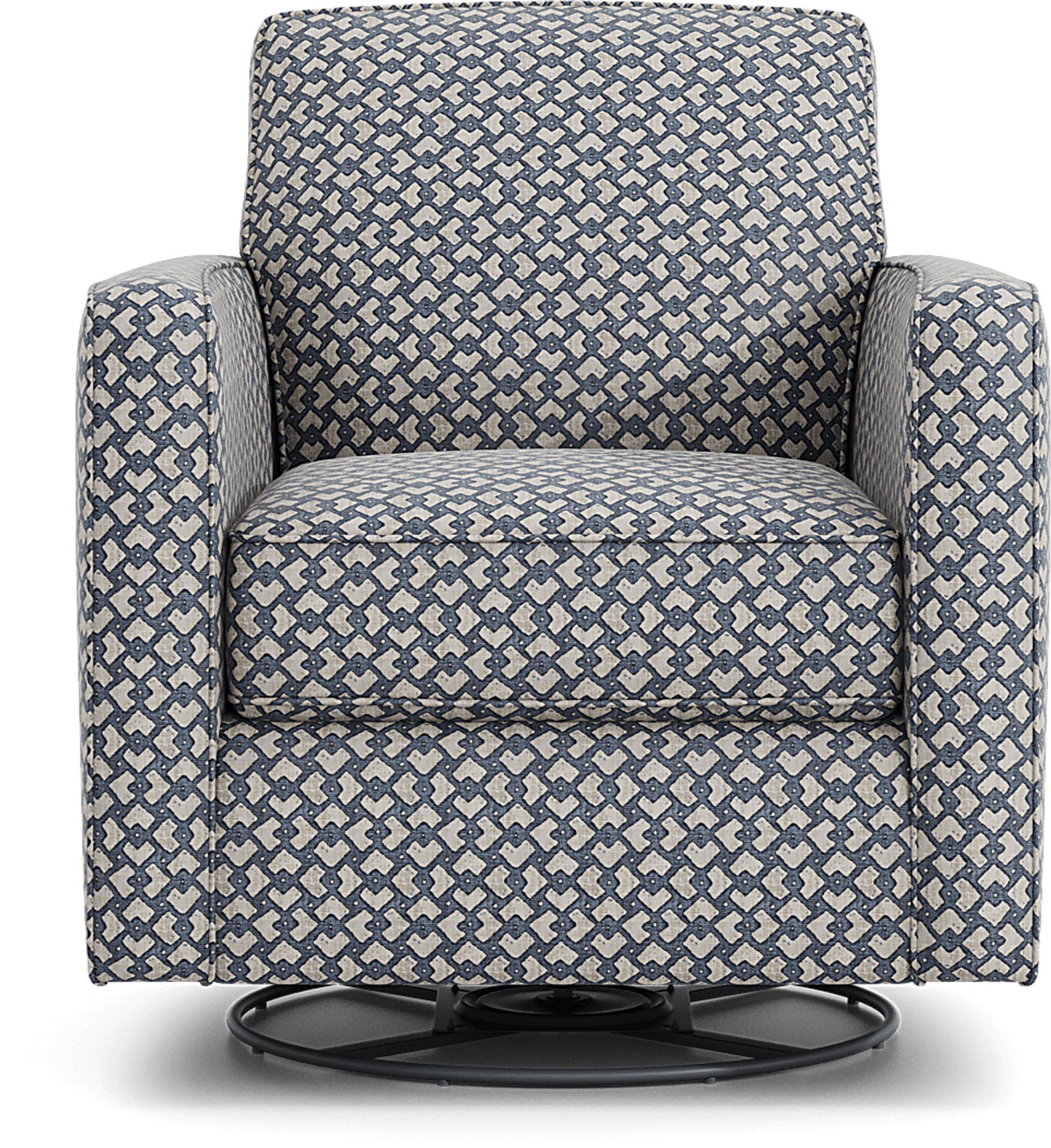 Remington Heights Blue Swivel Accent Chair - Image 2