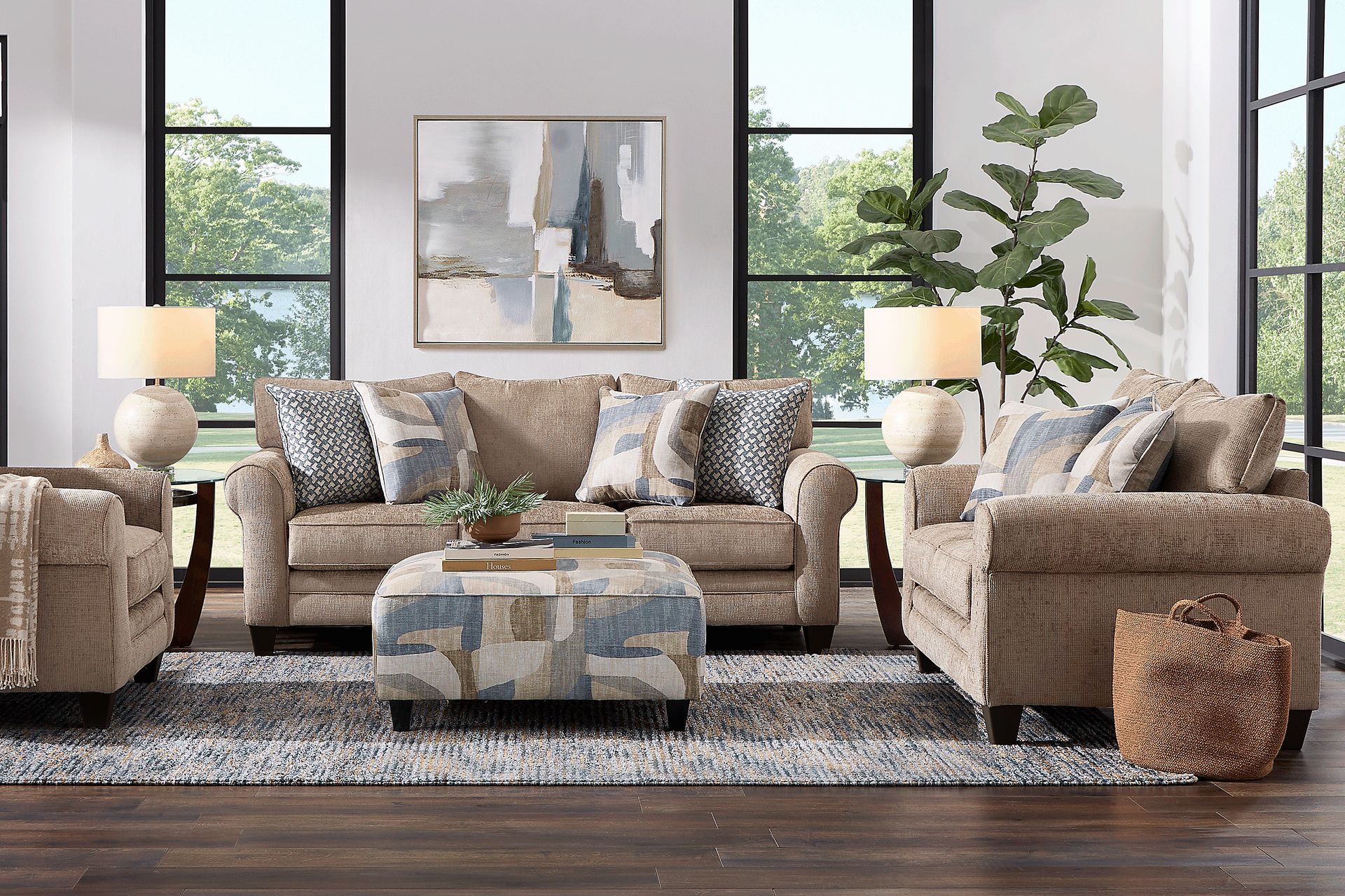 Remington Heights Cocoa 8 Pc Living Room - Image 1