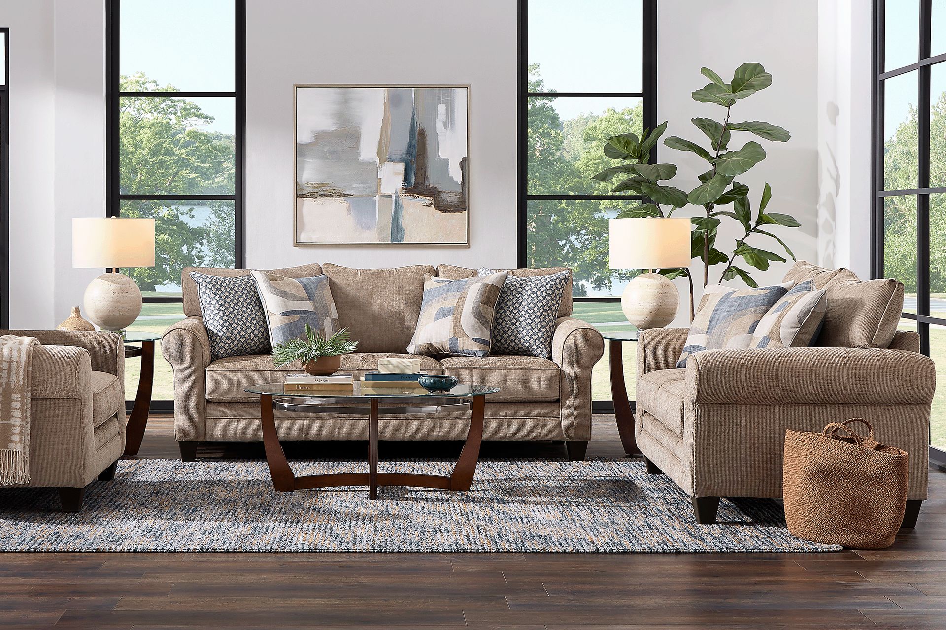 Remington Heights Cocoa 8 Pc Living Room - Image 1