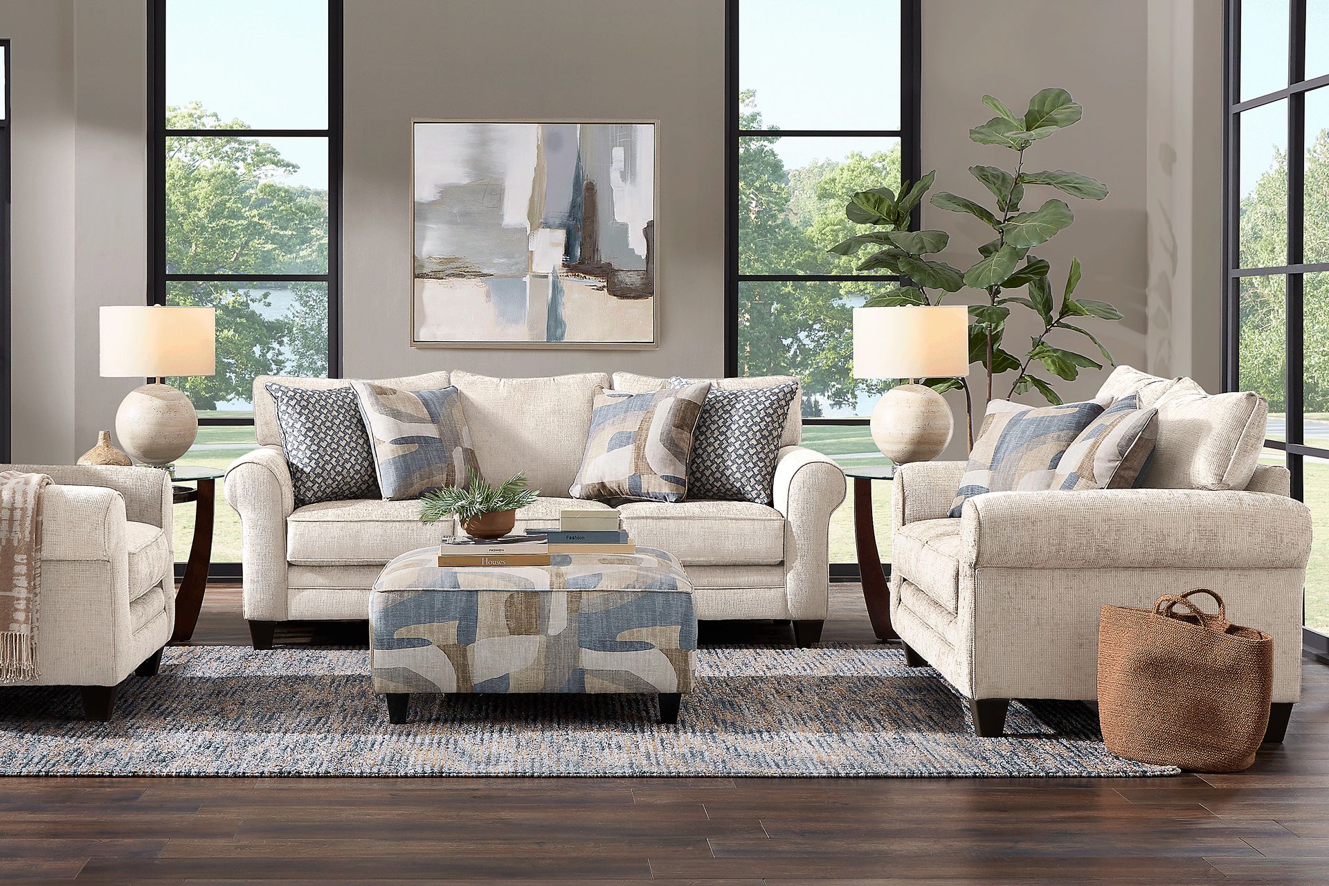 Remington Heights Sand 8 Pc Living Room - Image 1