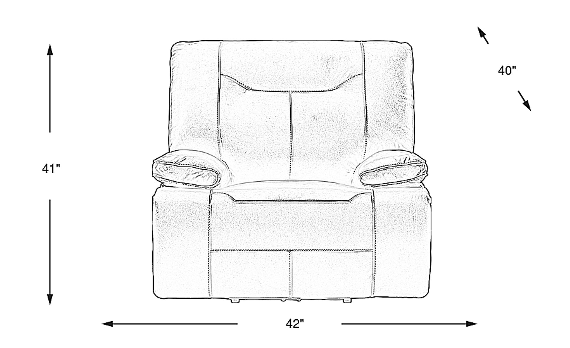 Dimension Image. Please refer to the Dimension Tab on this page for dimension details.