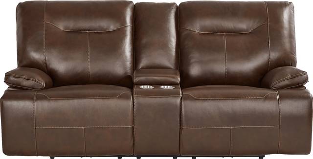 Renaldi Coffee 2 Pc Leather Dual Power Reclining Living Room - Thumbnail - Image 6